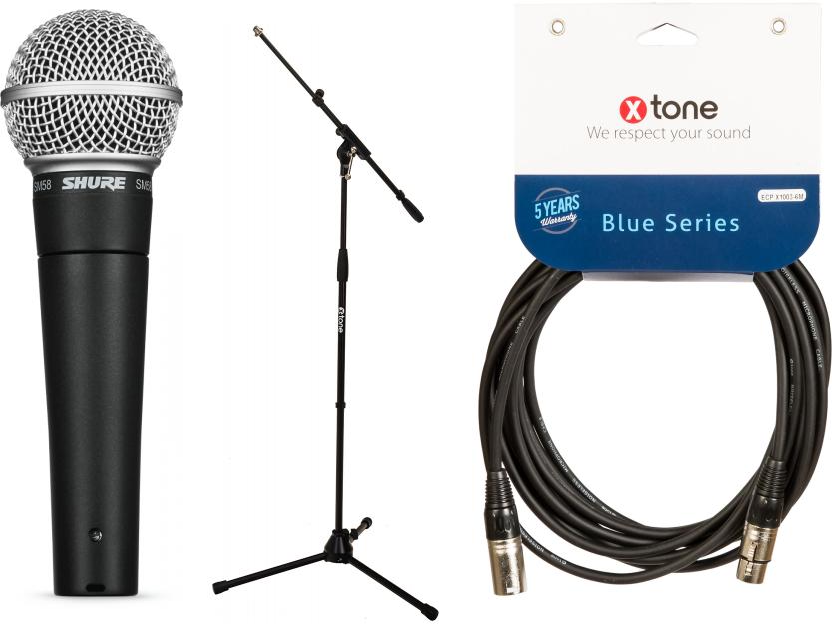 Shure Sm58-lce+  (xh 6001)  + Xlr(m) / Xlr(f) 6m - Pack Micro - Main picture
