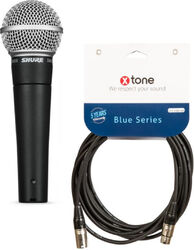 Micro chant Shure SM58-LCE  + XLR / XLR 6m