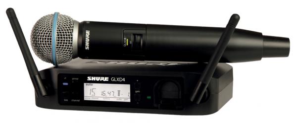 Shure GLXD24E-B58-Z2 Wireless handheld microphone