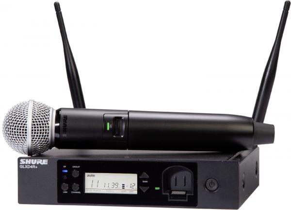 Shure GLXD24R+/SM58/z4 Wireless handheld microphone