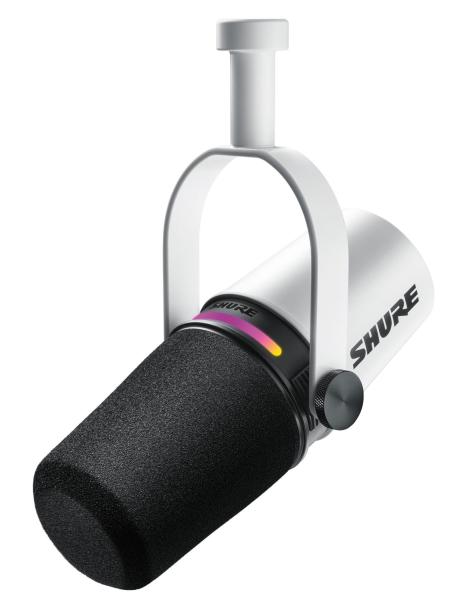 Shure MV7+ White Microphone usb