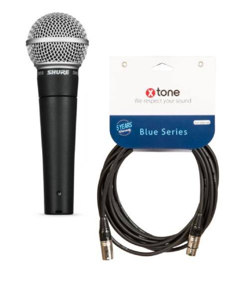 Shure SM58-LCE + XLR / XLR 6m Vocal microphones