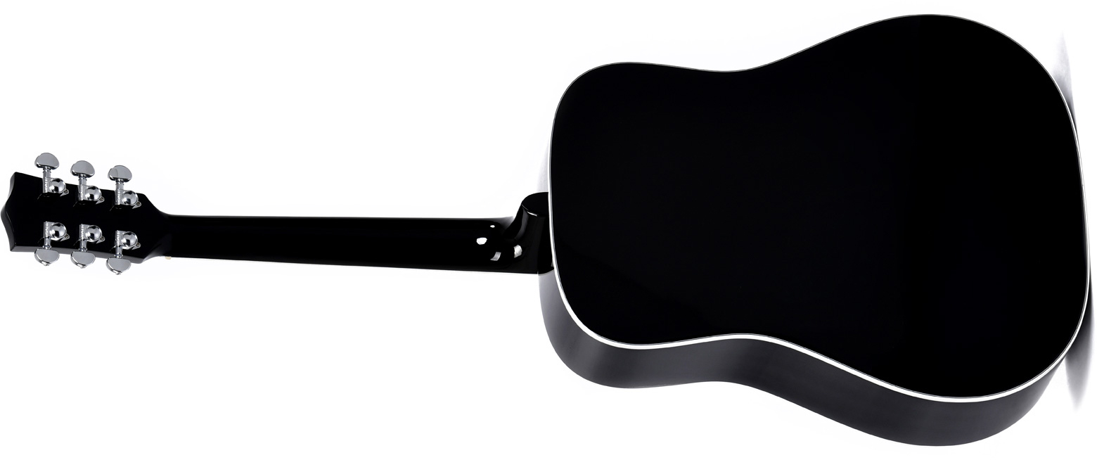 Sigma Dm-sg5-bk Dreadnought Epicea Acajou Mic - Black - Guitare Acoustique - Variation 1