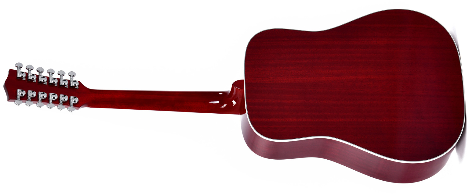 Sigma Dm12-sg5 12-string Dreadnought 12c Epicea Acajou Mic - Vintage Cherry Sunburst - Guitare Acoustique - Variation 1