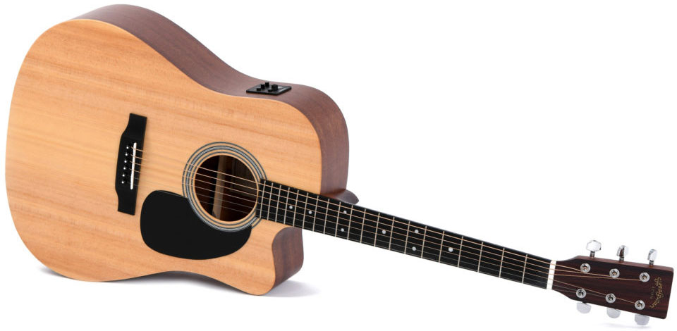 Sigma Dmc-ste Dreadnought Epicea Acajou Rw - Natural - Guitare Electro Acoustique - Variation 1