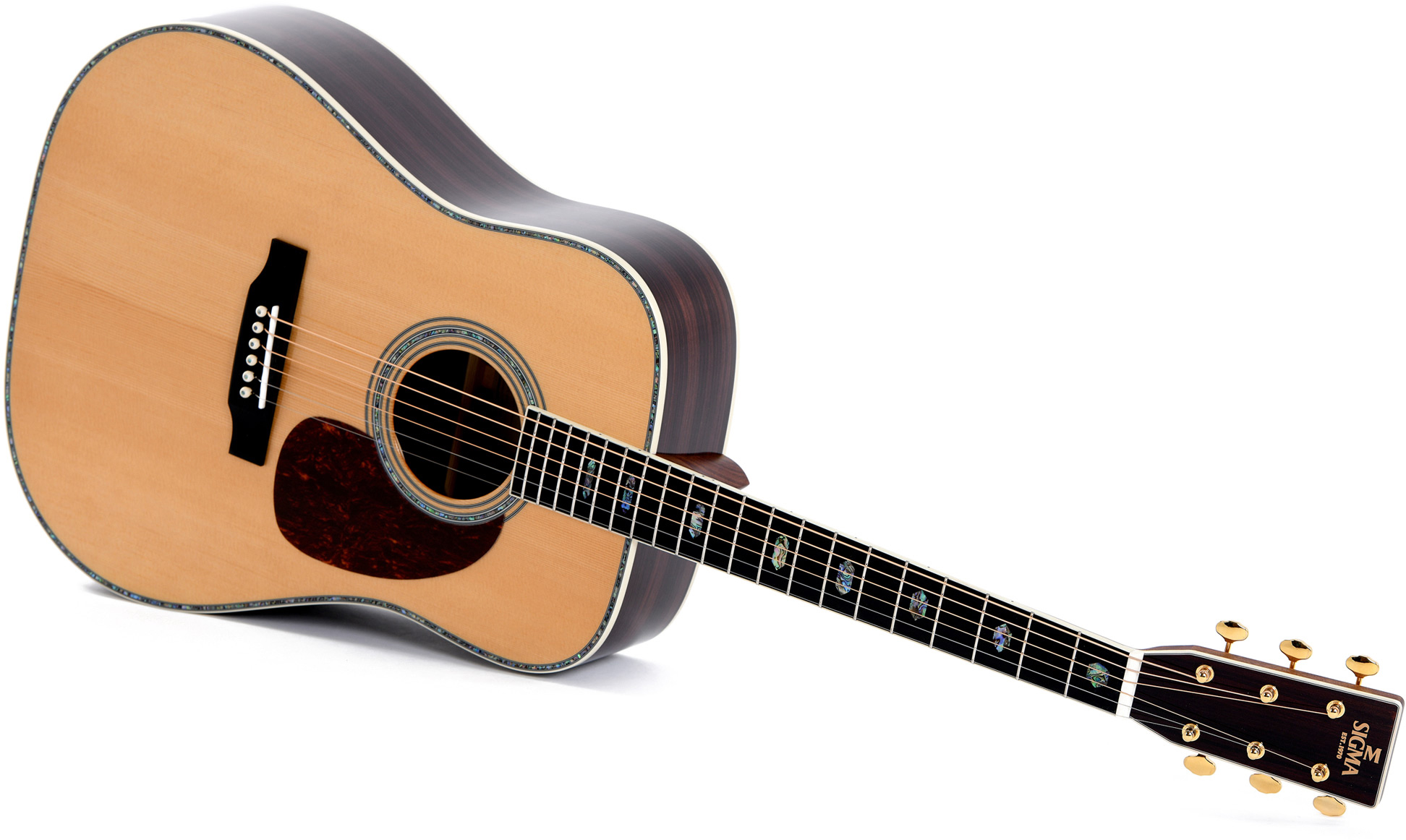 Sigma Dt-41 Standard Dreadnought Epicea Tilia Mic - Natural - Guitare Acoustique - Variation 2