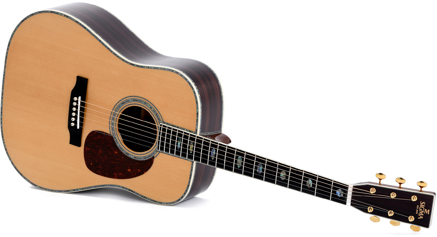 Sigma Dt-45 Standard Dreadnought Epicea Tilia Mic - Natural - Guitare Acoustique - Variation 2