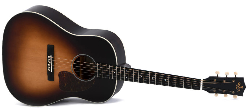 Sigma Jm-sg45+ Dreadnought Epicea Acajou Mic - Sunburst - Guitare Electro Acoustique - Variation 2