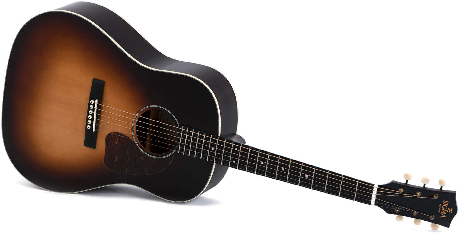 Sigma Jm-sg45 Dreadnought Epicea Acajou Mic - Sunburst - Guitare Acoustique - Variation 2