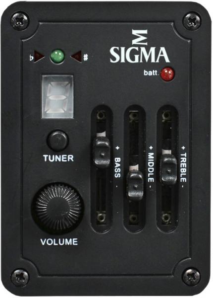 Guitare electro acoustique Sigma LM-SGE - vintage sunburst