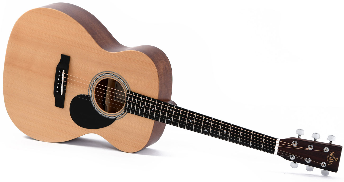 Sigma Omm-stl Orchestra Model Lh Gaucher Epicea Acajou Mic - Natural Gloss Top - Guitare Acoustique - Variation 1