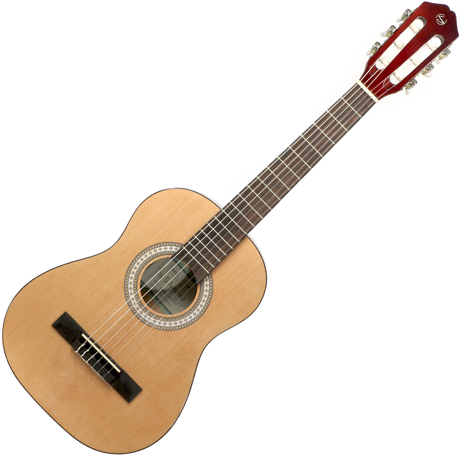 CL12-NAT - natural gloss Guitare classique format 1/2 Silvanez