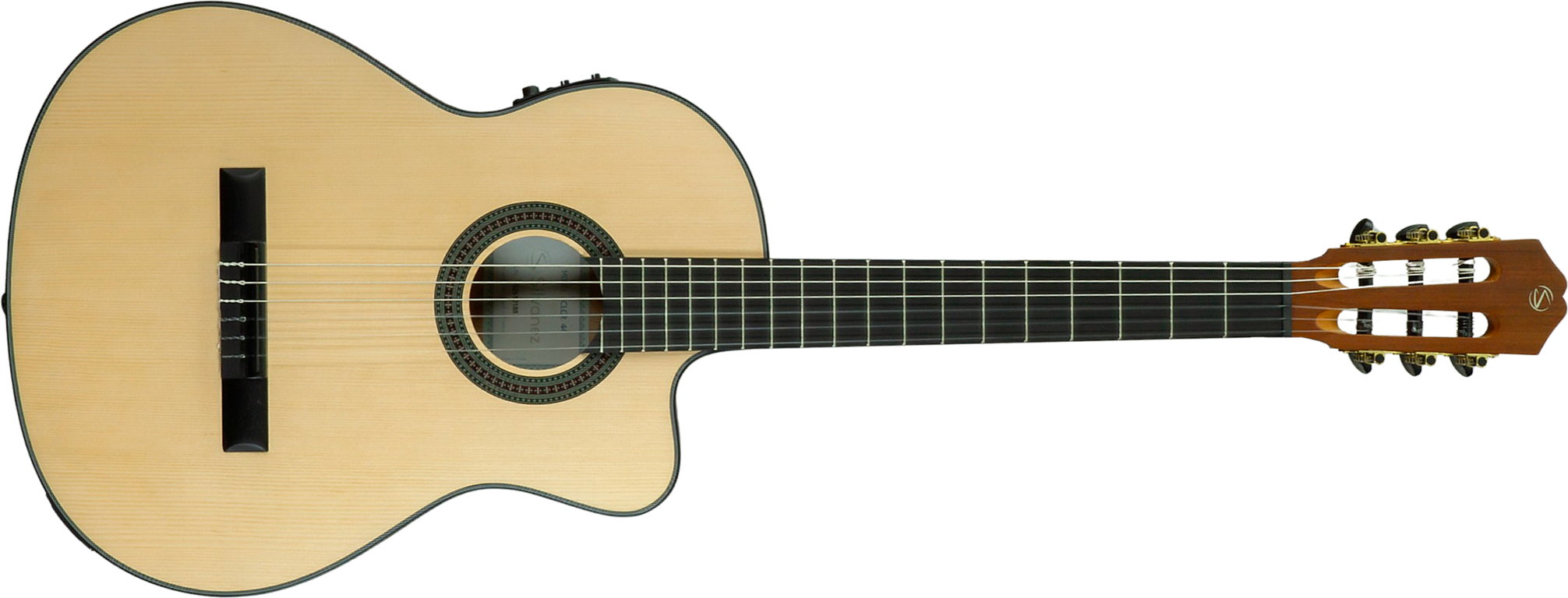 Silvanez Clcr44 4/4 Thinline Cw Epicea Acajou Rw - Natural - Guitare Classique Format 4/4 - Main picture
