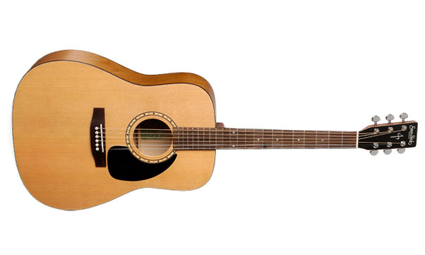 Simon & Patrick Woodland Cedar Dreadnought Cedre Merisier Rw - Natural Semi Gloss - Guitare Acoustique - Variation 1