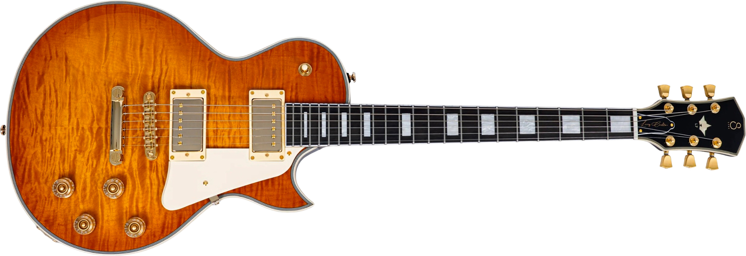 Sire Larry Carlton L7dx 2h Ht Eb - Amber Burst - Guitare Électrique Single Cut - Main picture