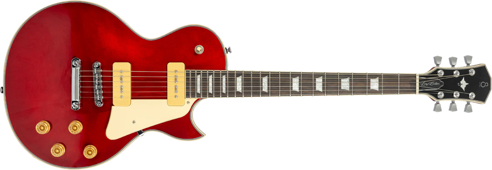 Sire Larry Carlton L7v New Gen 2s P90 Ht Eb - Candy Apple Red - Guitare Électrique Single Cut - Main picture