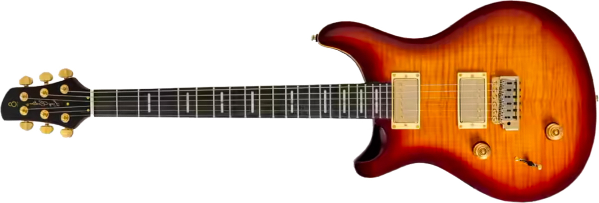 Sire Larry Carlton Q7 Lh Gaucher 2h Trem Eb - Tobacco Sunburst - Guitare Électrique Double Cut - Main picture