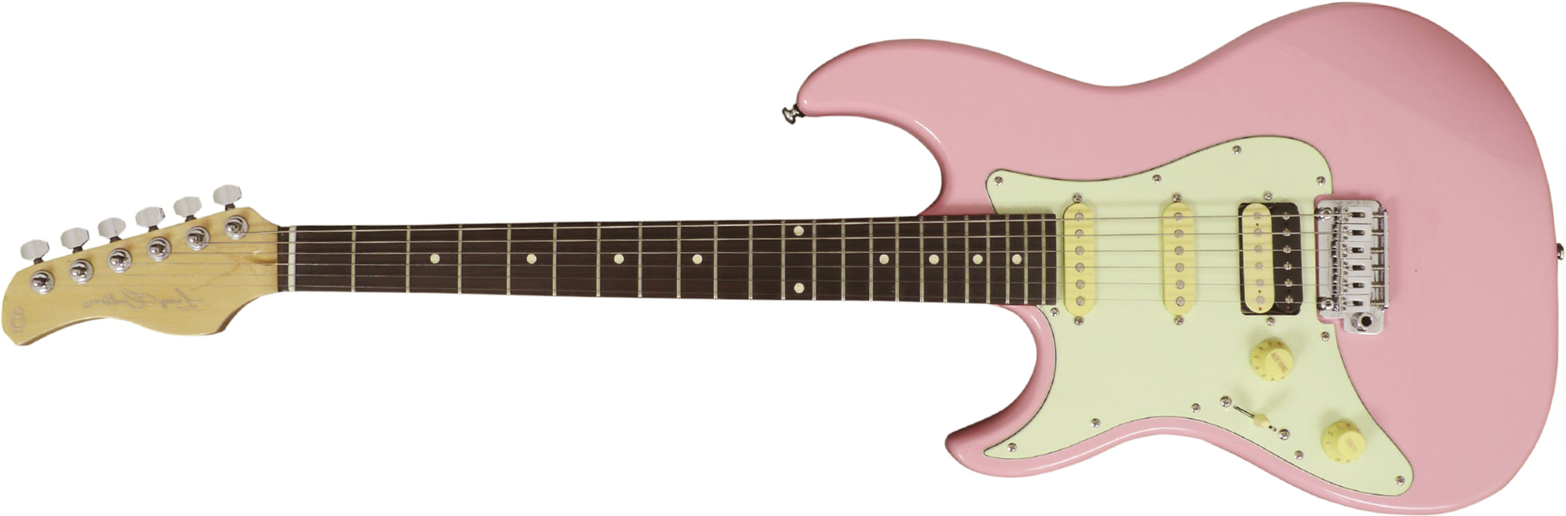 Sire Larry Carlton S3 Lh Signature Gaucher Hss Trem Rw - Pink - Guitare Électrique Gaucher - Main picture