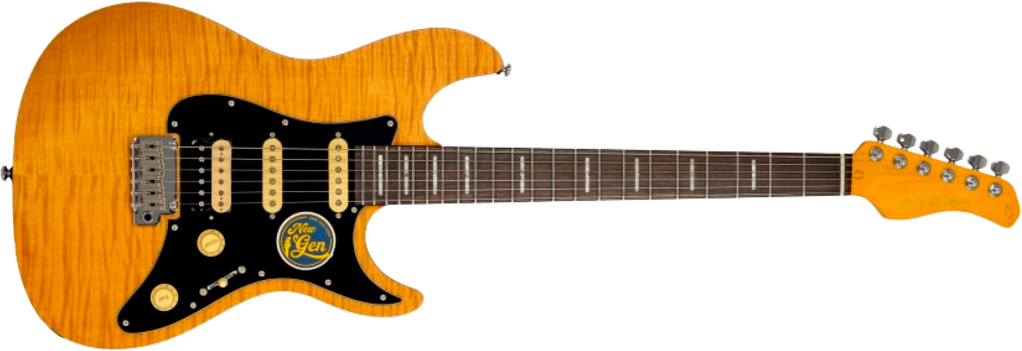 Sire Larry Carlton S7 Fm New Gen Hss Trem Rw - Natural Satin - Guitare Électrique Forme Str - Main picture