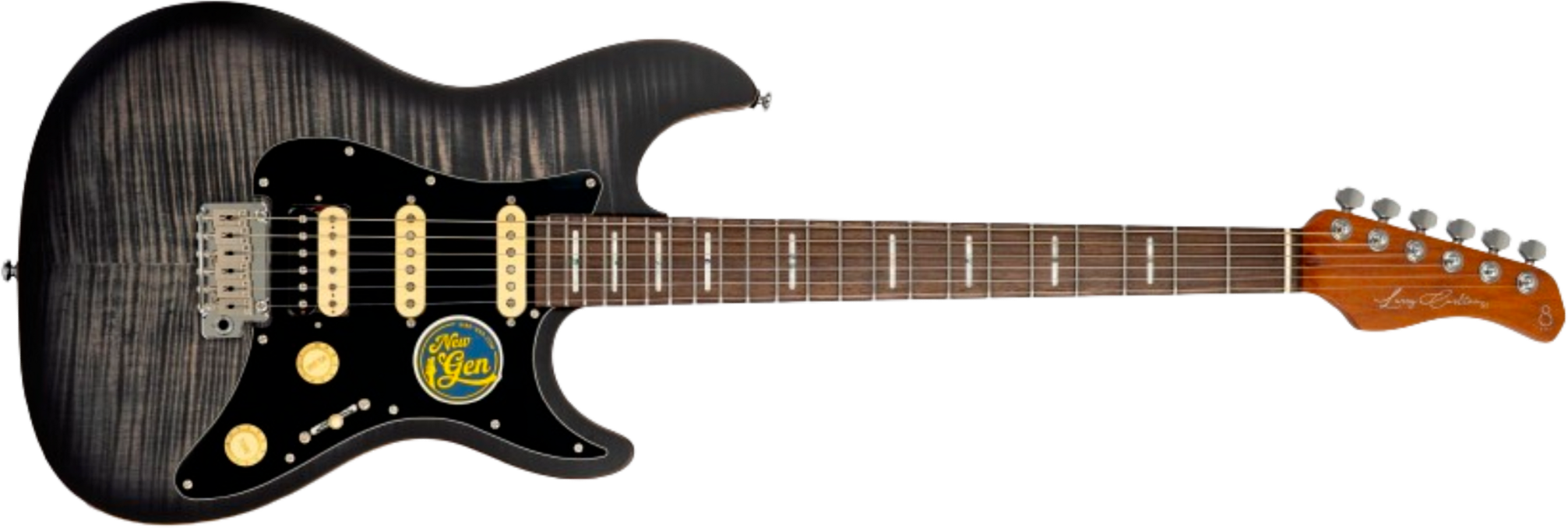 Sire Larry Carlton S7 Fm New Gen Hss Trem Rw - Transparent Black Satin - Guitare Électrique Forme Str - Main picture