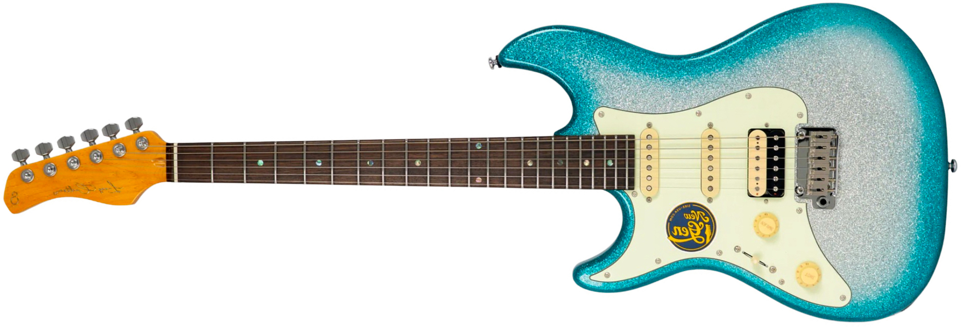 Sire Larry Carlton S7 Hss Lh Gaucher New Gen Trem Rw - Skyburst Sparkle - Guitare Électrique Forme Str - Main picture