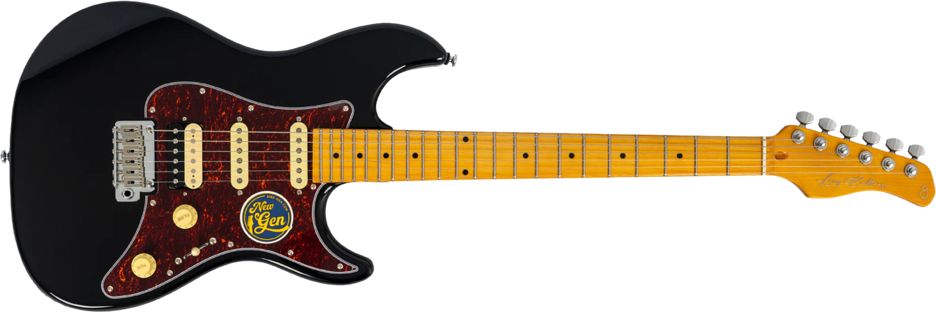 Sire Larry Carlton S7 Hss New Gen Trem Mn - Black - Guitare Électrique Forme Str - Main picture