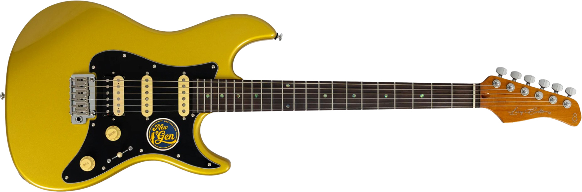 Sire Larry Carlton S7 Hss New Gen Trem Rw - Metallic Gold - Guitare Électrique Forme Str - Main picture