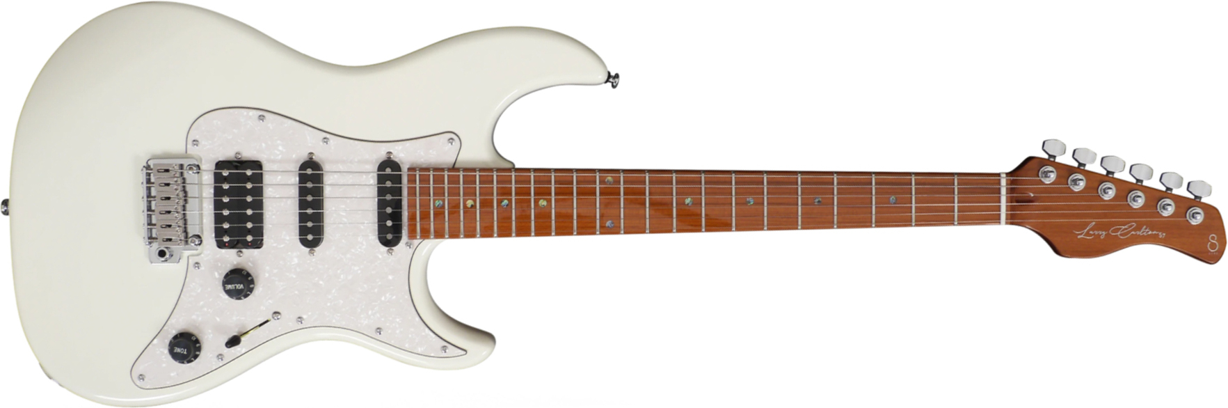 Sire Larry Carlton S7 Signature Hss Trem Mn - Antique White - Guitare Électrique Forme Str - Main picture