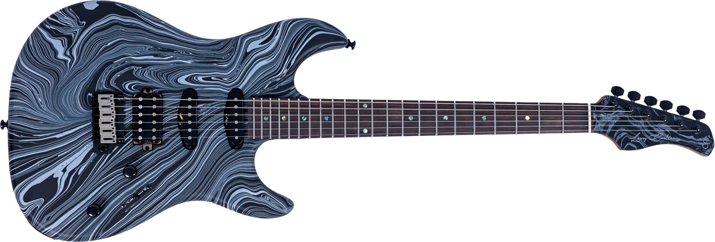 Sire Larry Carlton S7 Sw Hss Trem Rw - Black Swirl - Guitare Électrique Forme Str - Main picture
