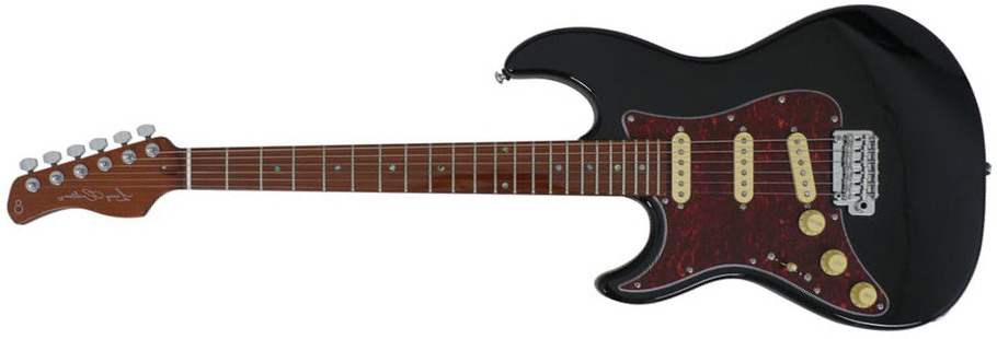 Sire Larry Carlton S7 Vintage Lh Signature Gaucher 3s Trem Mn - Black - Guitare Électrique Gaucher - Main picture