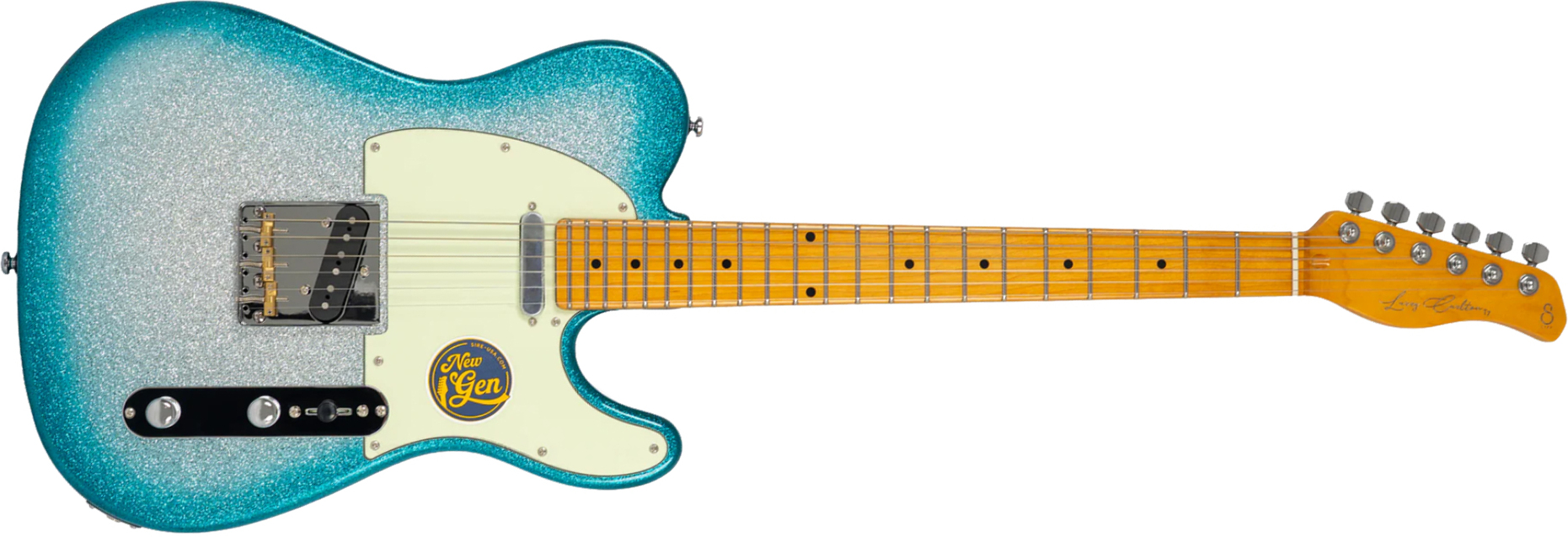Sire Larry Carlton T7 New Gen 2s Ht Mn - Skyburst Sparkle - Guitare Électrique Forme Tel - Main picture