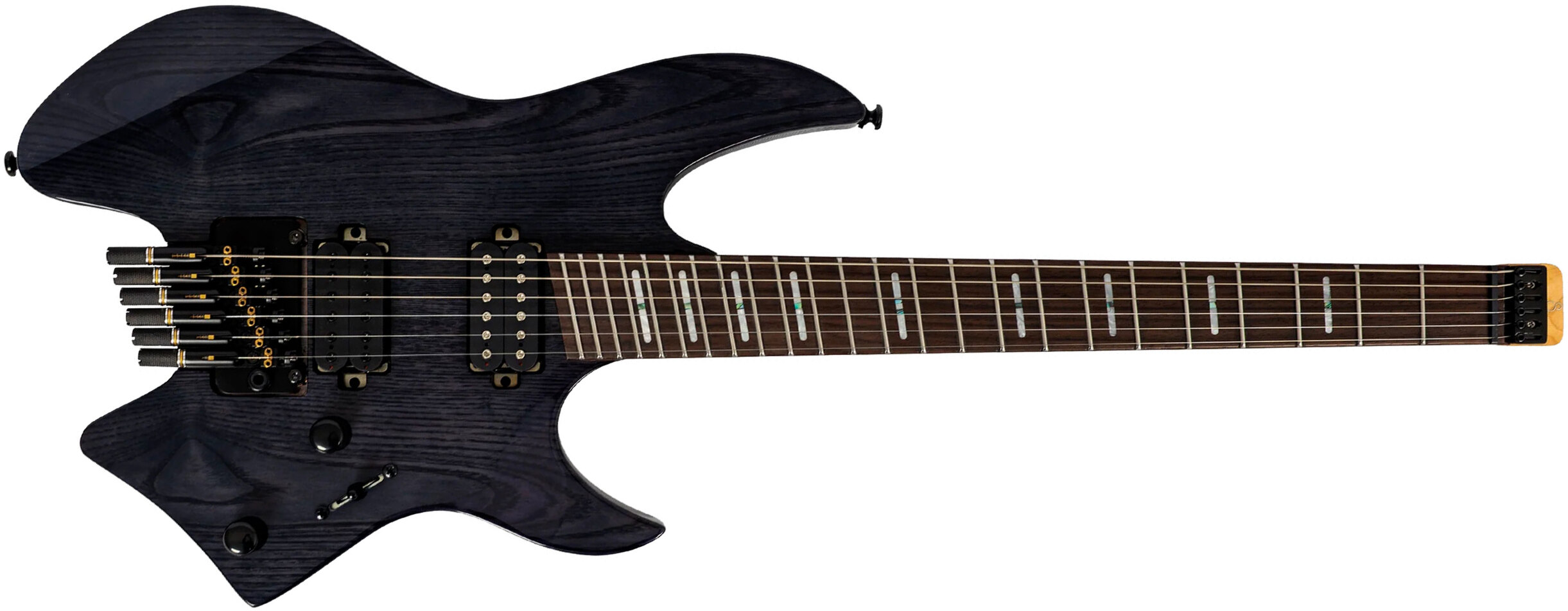 Sire Larry Carlton X6 Headless Multiscale 2h Trem Rw - Transparent Black - Guitare Électrique Multi-scale - Main picture