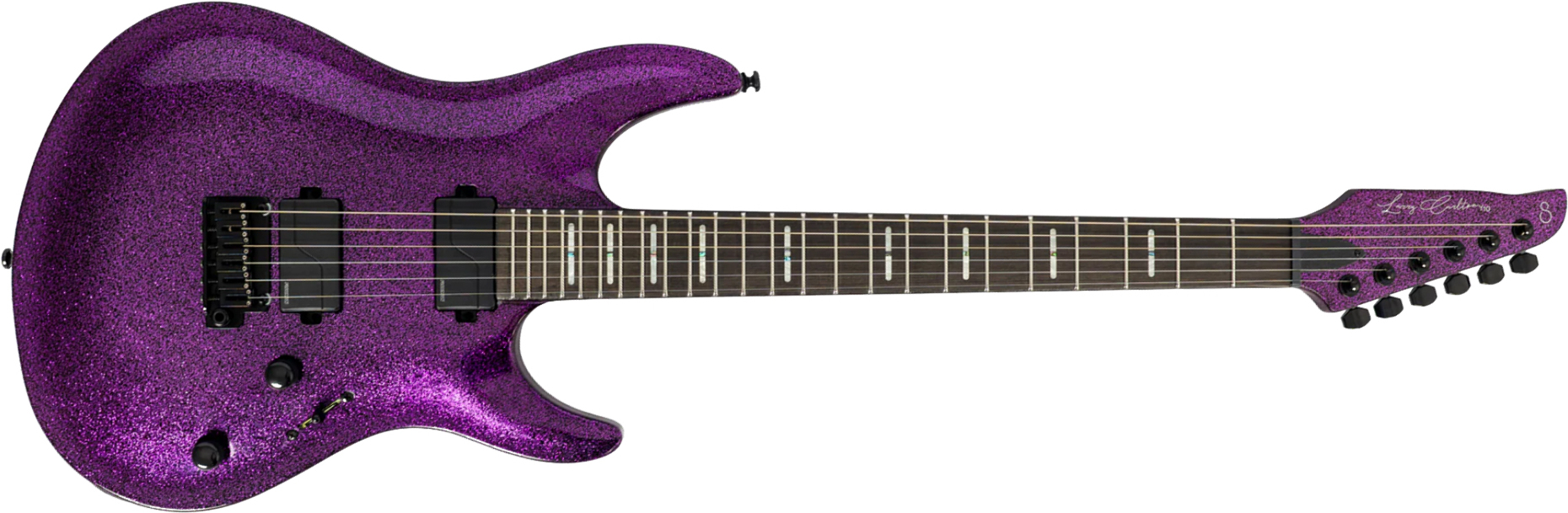 Sire Larry Carlton Y10 2h Fishman Fluence Trem Eb - Purple Sparkle - Guitare Électrique Forme Str - Main picture