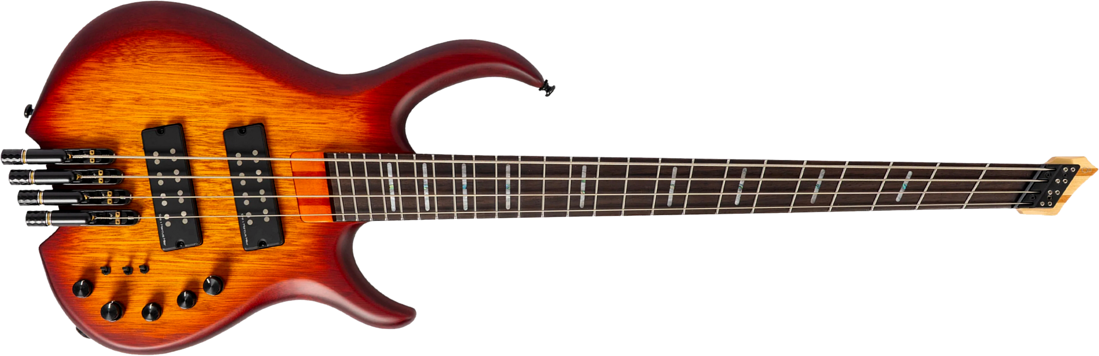 Sire Marcus Miller M6 Headless 4st Multiscale Active Rw - Tobacco Sunburst Satin - Basse Électrique Solid Body - Main picture