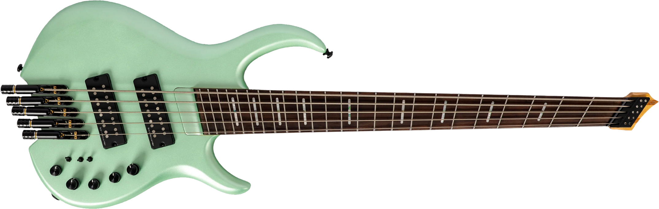Sire Marcus Miller M6 Headless 5st Multiscale 5c Active Rw - Surf Green Metallic Satin - Basse Électrique Solid Body - Main picture
