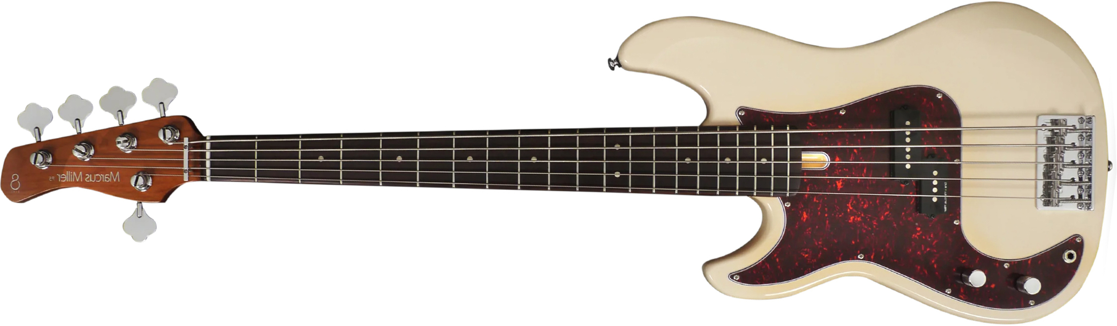 Sire Marcus Miller P5r 5st Lh 5c Gaucher Rw - Vintage White - Basse Électrique Solid Body - Main picture