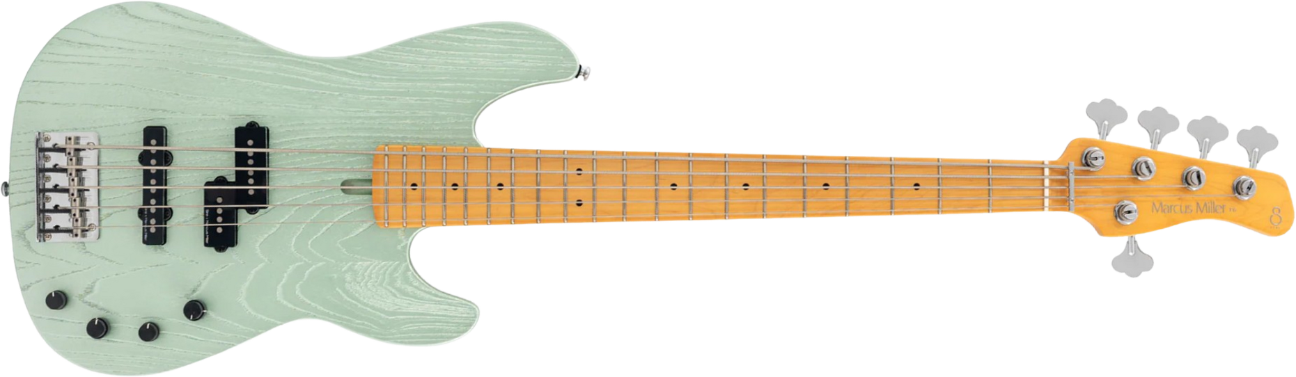 Sire Marcus Miller P6 5st 5c Active Mn - Surf Green Metallic - Basse Électrique Solid Body - Main picture