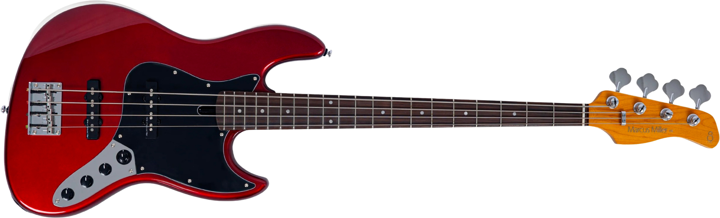 Sire Marcus Miller V3 New Gen 4st Active Rw - Candy Apple Red - Basse Électrique Solid Body - Main picture