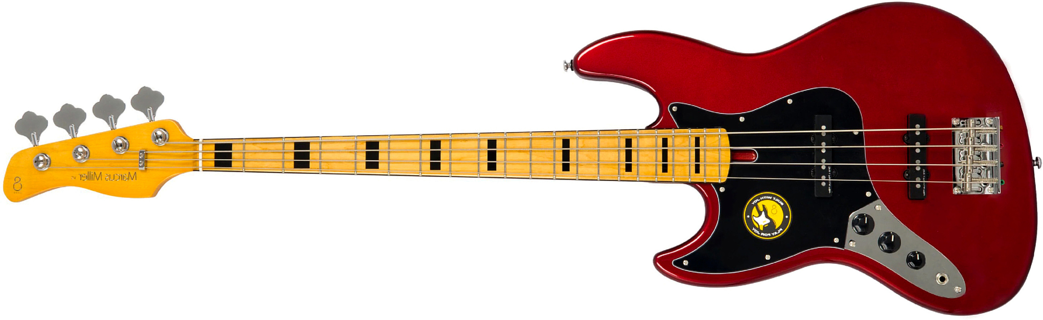 Sire Marcus Miller V5 4st Lh Gaucher Mn - Candy Apple Red - Basse Électrique Solid Body - Main picture