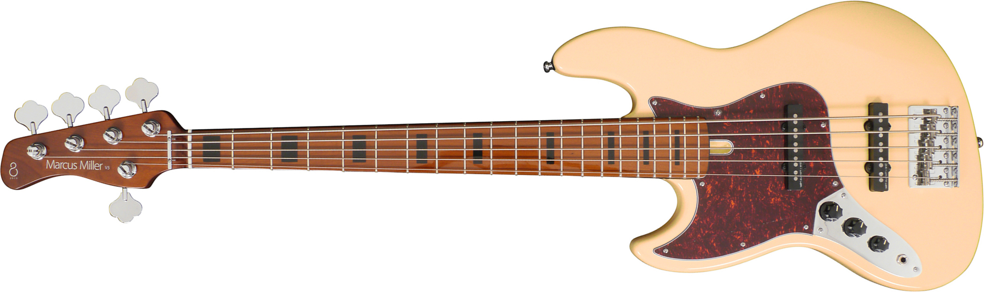 Sire Marcus Miller V5 5st Lh 5c Gaucher Mn - Vintage White - Basse Électrique Solid Body - Main picture