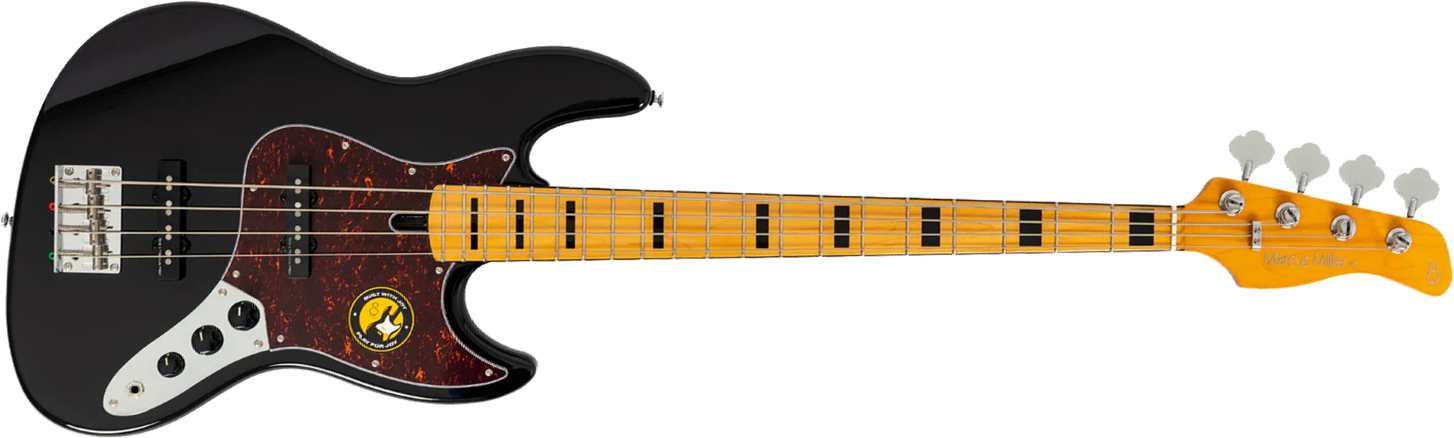 Sire Marcus Miller V5 Alder 4st Fretless Mn - Black - Basse Électrique Solid Body - Main picture