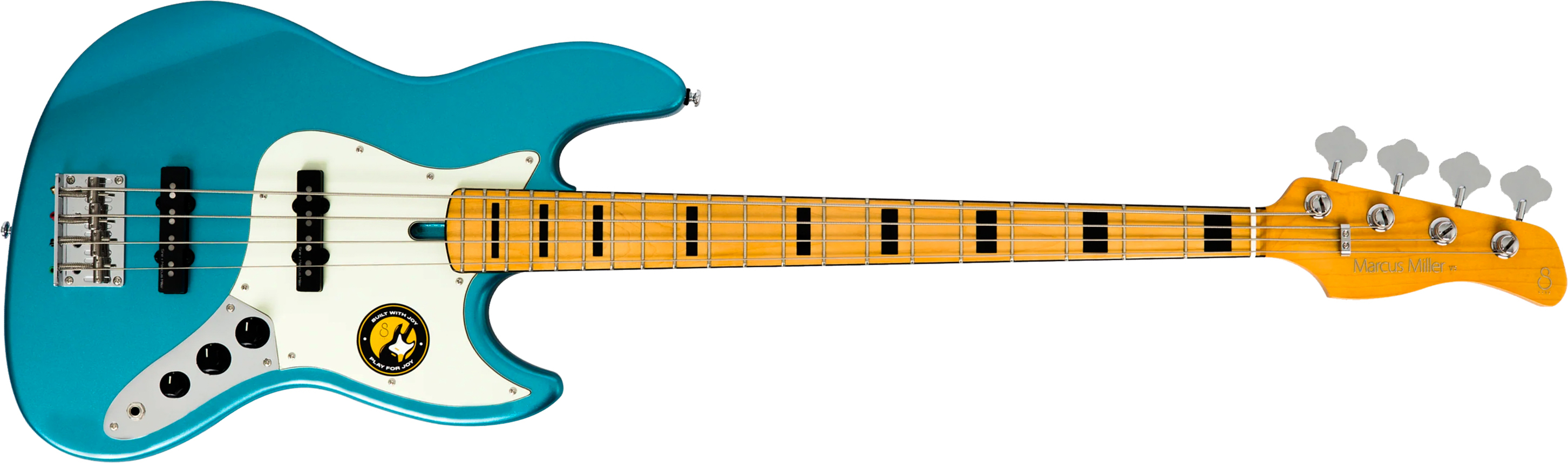 Sire Marcus Miller V5 Alder 4st Fretless Mn - Tide Pool - Basse Électrique Solid Body - Main picture