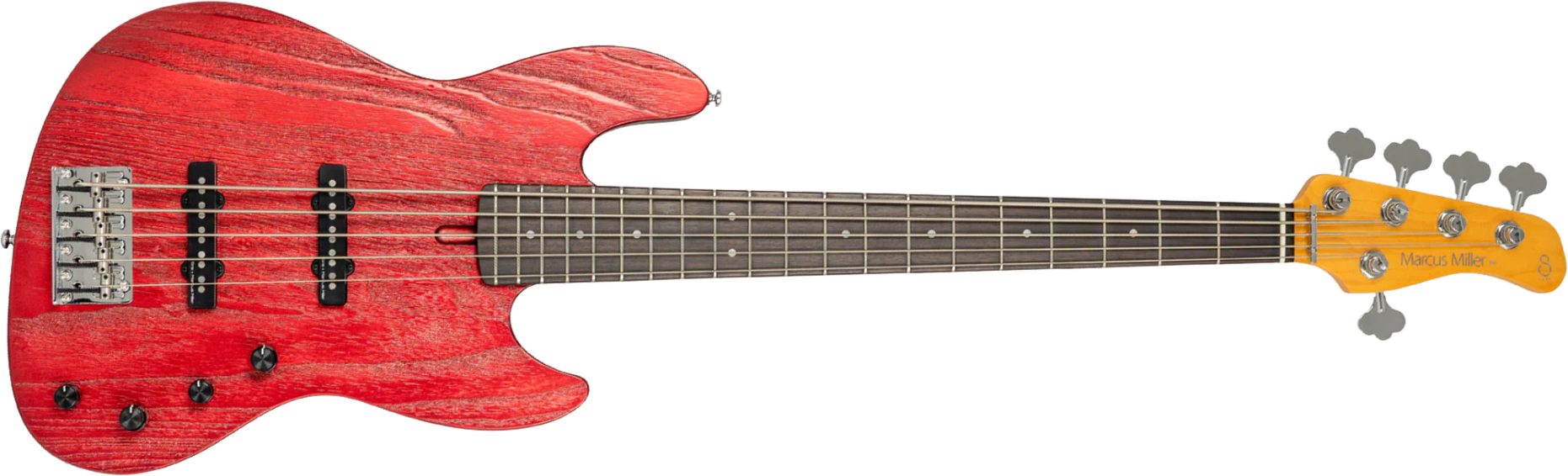 Sire Marcus Miller V6 5st 5c Active Rw - Candy Apple Red - Basse Électrique Solid Body - Main picture
