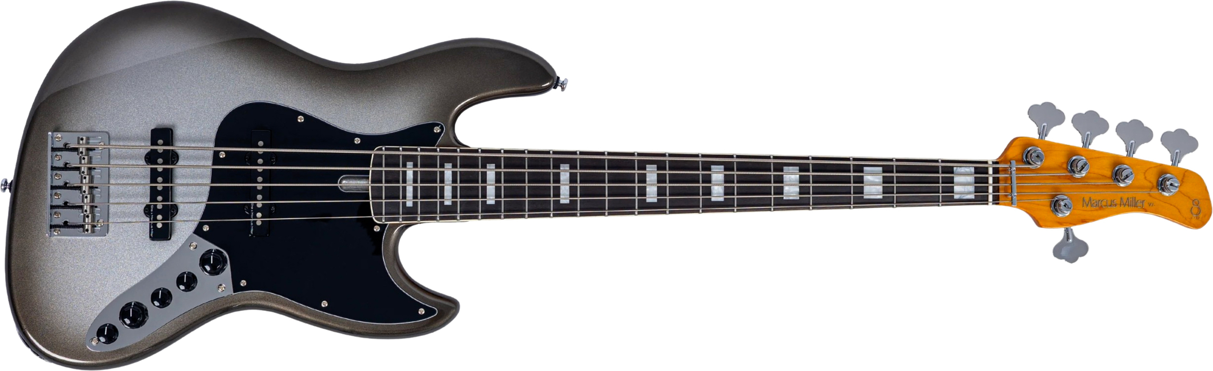 Sire Marcus Miller V7 Alder 2nd Gen 5st 5c Active Eb - Mercury - Basse Électrique Solid Body - Main picture
