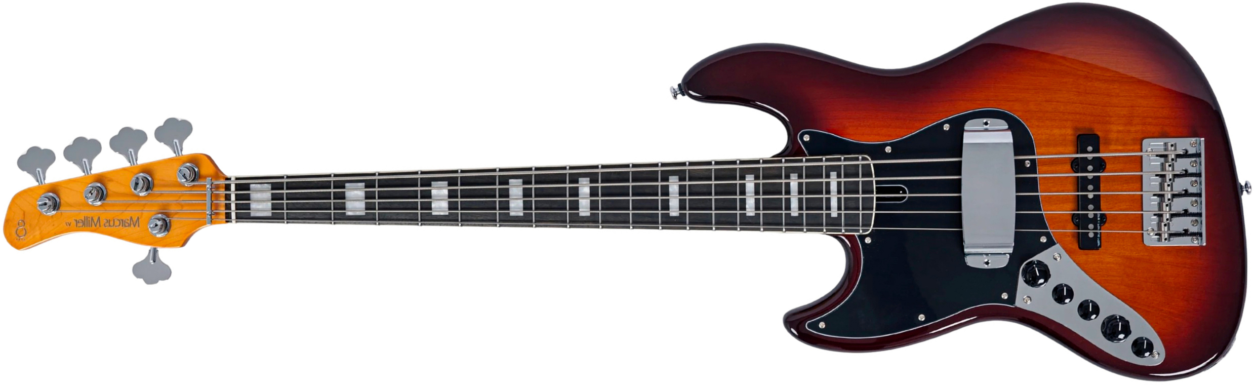 Sire Marcus Miller V7 Alder New Gen 5st Lh 5c Active Eb - Tobacco Sunburst - Basse Électrique Solid Body - Main picture