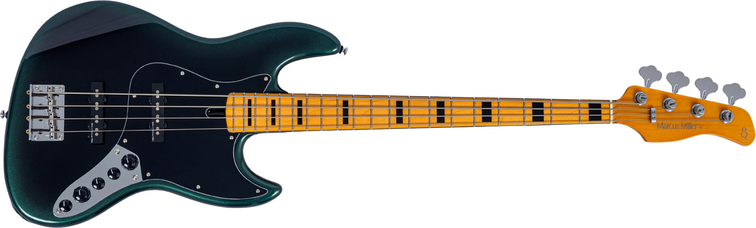 Sire Marcus Miller V7 Alder New Gen 4st 4c Active Eb - Dark Forest - Basse Électrique Solid Body - Main picture