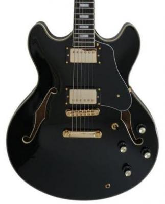 Guitare électrique 1/2 caisse Sire Larry Carlton H7 - Black