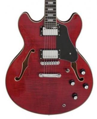 Guitare électrique 1/2 caisse Sire Larry Carlton H7 - See through red