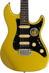 Guitare électrique forme str Sire Larry Carlton S7 HSS New Gen - Metallic gold