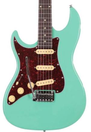 Guitare électrique forme str Sire Larry Carlton S3 SSS LH - Mild Green